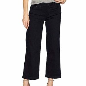 PAIGE Lori Wide Leg High Waist Crop Jeans 28